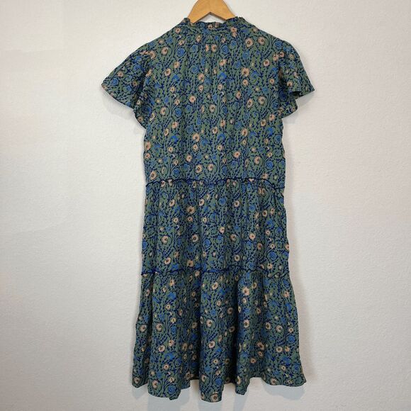 Anthropologie Penrose Tiered Short Sleeve Tunic Dress Women's Size Medium - Picture 3 of 6